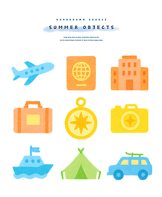 PSD 일러스트 자동차 호텔 비행기 텐트 사람없음 여름 카메라 여행가방 나침반 오브젝트 여권 엘리먼트 선박 국내일러스트 계절 육상교통 수상교통 가방 항공교통 숙소 대중교통 캠핑도구 전자제품 파일형식