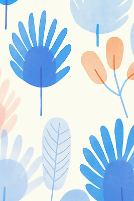 JPG 꽃 백그라운드 잎 일러스트 추상 사람없음 심플 겹침 보테니컬아트 국내일러스트 AI일러스트 AI콘텐츠 식물 무늬 파일형식