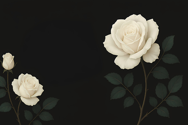 JPG 잎 일러스트 자연 사람없음 장미 어둠 국내일러스트 AI일러스트 AI콘텐츠 식물 꽃 생태계 파일형식