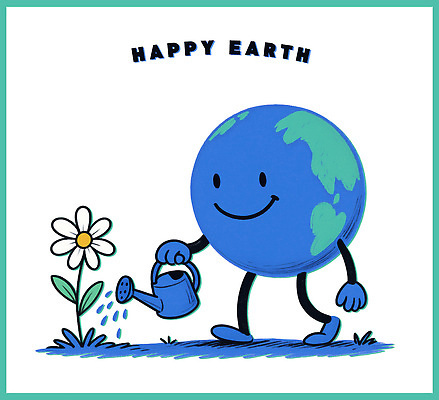 PSD 꽃 행복 일러스트 자연 미소 웃음 사람없음 귀여움 환경 물뿌리개 낙서 물주기 그림 국내일러스트 일러캐릭터 지구캐릭터 식물 캐릭터 감정 지구 컨셉 모션 표정 생태계 파일형식