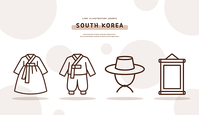 아이콘 한국문화 한국전통 라인일러스트 사람없음 세트 전통의상 두루마리 라인아트 라인아이콘 오브젝트 남자한복 엘리먼트 여자한복 2D아이콘 AI파일 갓모자 모자_잡화 동양문화 전통 선 일러스트 전통소품 한국 한복 파일형식 벡터