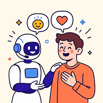 남자 말풍선 일러스트 한명 미소 상반신 반짝임 손들기 헤드폰 하트 상담원 로봇 상담 어깨에손 AI_인공지능 국내일러스트 AI파일 모양 1 음향기기 모션 표정 사람 사무원 파일형식 벡터