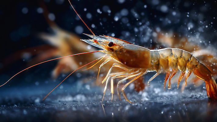 JPG 편집이미지 새우 사람없음 수중 물방울 생태계 생동감 편집실사 AI포토 AI콘텐츠 갑각류 CG 파일형식