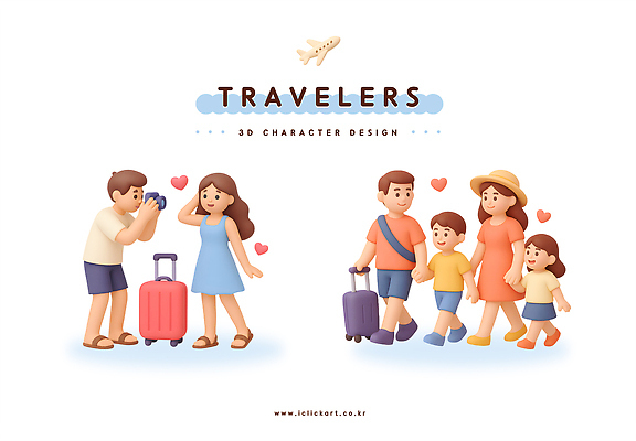 PSD 편집이미지 커플 여자 남자 어린이 여행 포즈 가족 3D캐릭터 여러명 3D 카메라 캐리어 손잡기 사진촬영 활발 짐 하트 즐거움 출발 편집3D 모양 캐릭터 감정 다수 컨셉 관계 모션 사람 전자제품 여행가방 촬영 디지털합성 파일형식