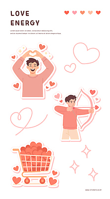 남자 분홍색 일러스트 화살 사랑 미소 들기 상반신 두명 반짝임 쇼핑카 에너지 활 조준 손하트 국내일러스트 AI파일 감정 컬러 모션 표정 사람 손짓 쇼핑 카트 파일형식 벡터