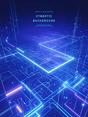 PSD 백그라운드 일러스트 사람없음 그래픽 파란색 빛 디지털 회로판 사이버 직선 네온 국내일러스트 선 컬러 파일형식