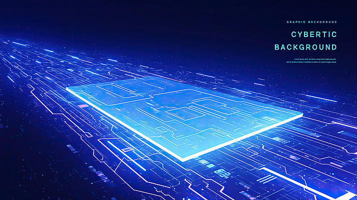 PSD 백그라운드 일러스트 사람없음 그래픽 파란색 빛 디지털 회로판 사이버 네온 국내일러스트 컬러 파일형식