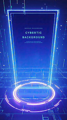 PSD 백그라운드 일러스트 사람없음 그래픽 파란색 빛 문 디지털 회로판 사이버 직선 네온 국내일러스트 선 컬러 파일형식