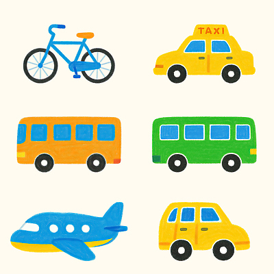 PSD 스티커 일러스트 버스 비행기 사람없음 세트 컬러풀 자전거 오브젝트 그림 택시 국내일러스트 육상교통 컬러 항공교통 승용차 자동차 대중교통 바이크 파일형식