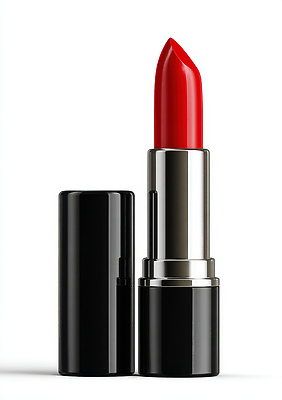 JPG 편집이미지 사람없음 빨간색 화장 립스틱 화려 고급 상품 광택 편집실사 AI컴퓨터그래픽 AI콘텐츠 컬러 컨셉 뷰티 화장품 CG 파일형식