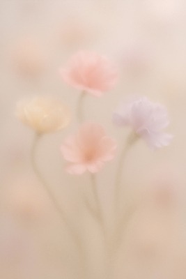 JPG 꽃 컬러 백그라운드 일러스트 자연 사람없음 정원 부드러움 화사함 감성 뿌연 국내일러스트 AI일러스트 AI콘텐츠 식물 컨셉 감각 생태계 파일형식