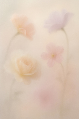 JPG 디자인 컬러 백그라운드 일러스트 자연 사람없음 장미 우아함 부드러움 감성 조화 뿌연 국내일러스트 AI일러스트 AI콘텐츠 꽃 컨셉 감각 생태계 파일형식