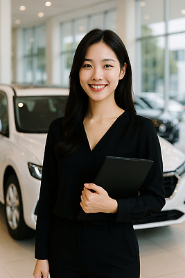 JPG 편집이미지 여자 자동차 안내 영업 설명 한명 미소 웃음 들기 정장 성인 상점 업무 비즈니스우먼 서비스 영업사원 소통 의료성형뷰티 성인여자한명만 세련 편집실사 AI인물포토 AI콘텐츠 1 옷 육상교통 컨셉 비즈니스 모션 표정 사람 작업 직장인 CG 여자한명만 성인여자만 파일형식 AI포토