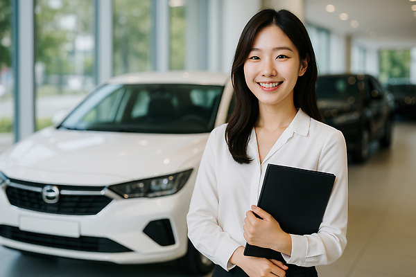 JPG 편집이미지 여자 자동차 안내 영업 설명 한명 미소 웃음 들기 정장 성인 판매 상점 전시 비즈니스우먼 서비스 상담 영업사원 의료성형뷰티 성인여자한명만 편집실사 AI인물포토 AI콘텐츠 1 옷 육상교통 비즈니스 모션 표정 사람 직장인 CG 여자한명만 성인여자만 파일형식 AI포토