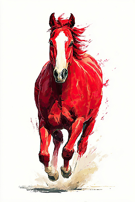 JPG 감정 예술 백그라운드 일러스트 바람 사람없음 빨간색 달리기 기운 표현 속도 작품 역동적 말띠 장면 생동감 2026년 국내일러스트 병오년 붉은말 AI일러스트 AI콘텐츠 자연요소 컬러 컨셉 모션 날씨 미술 십이지신 말_동물 연도 파일형식