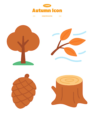 아이콘 단풍나무 바람 사람없음 갈색 가을 나뭇가지 오브젝트 솔방울 나무밑둥 엘리먼트 2D아이콘 AI파일 자연요소 나무 계절 컬러 단풍 날씨 파일형식 벡터