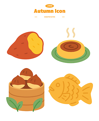 아이콘 사람없음 가을 오브젝트 고구마 붕어빵 찜기 군밤 엘리먼트 찐고구마 호떡 2D아이콘 AI파일 계절 빵 주방용품 뿌리채소 밤_견과류 굽기 찜 겨울간식 파일형식 벡터