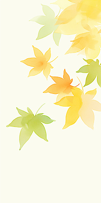 JPG 단풍 낙엽 일러스트 수채화 사람없음 연두색 노란색 주황색 가을 떨어짐 국내일러스트 AI일러스트 AI콘텐츠 계절 컬러 컨셉 잎 초록색 파일형식