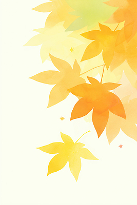 JPG 여유 단풍 낙엽 일러스트 수채화 사람없음 주황색 가을 떨어짐 포근함 국내일러스트 AI일러스트 AI콘텐츠 계절 감정 컬러 컨셉 잎 감각 파일형식