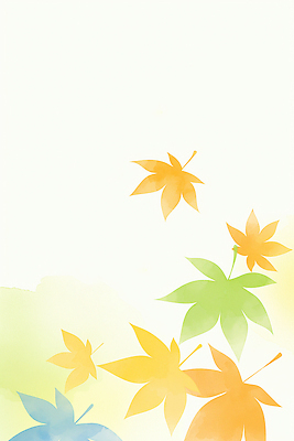 JPG 단풍 낙엽 일러스트 수채화 풍경 사람없음 연두색 주황색 가을 추억 떨어짐 그림 국내일러스트 AI일러스트 AI콘텐츠 계절 컬러 컨셉 잎 초록색 파일형식