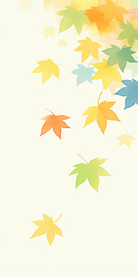 JPG 단풍 낙엽 일러스트 나뭇잎 수채화 따뜻함 사람없음 주황색 고요 가을 떨어짐 국내일러스트 AI일러스트 AI콘텐츠 계절 컬러 컨셉 잎 파일형식