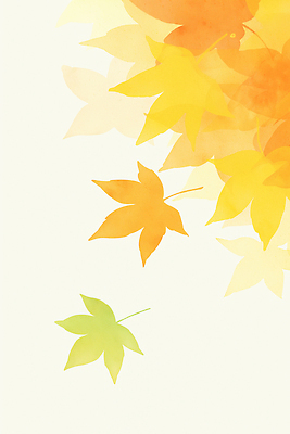 JPG 단풍 낙엽 일러스트 나뭇잎 수채화 사람없음 평화 주황색 가을 떨어짐 국내일러스트 AI일러스트 AI콘텐츠 계절 컬러 컨셉 잎 파일형식