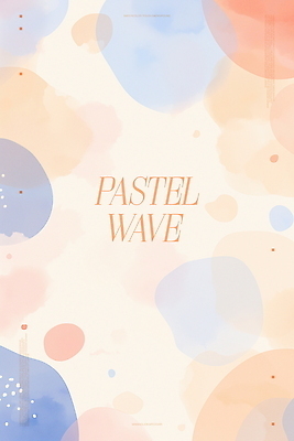 PSD 하늘색 백그라운드 일러스트 추상 수채화 프레임 사람없음 얼룩 번짐 겹침 살구색 카피스페이스 국내일러스트 컬러 무늬 파란색 공백 파일형식 효과