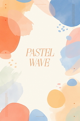 PSD 하늘색 백그라운드 일러스트 추상 수채화 프레임 사람없음 그림 번짐 겹침 살구색 카피스페이스 국내일러스트 컬러 무늬 파란색 공백 파일형식 효과