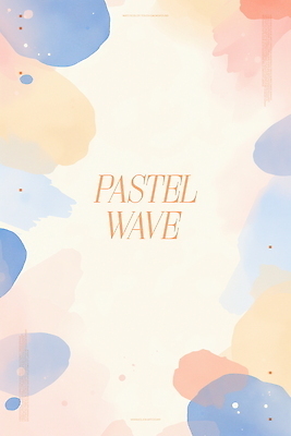 PSD 하늘색 백그라운드 일러스트 벽지 추상 수채화 프레임 사람없음 그림 번짐 겹침 살구색 카피스페이스 국내일러스트 컬러 무늬 파란색 공백 파일형식 효과