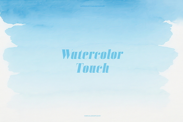 PSD 백그라운드 일러스트 붓터치 수채화 사람없음 파란색 그라데이션 국내일러스트 컬러 파일형식