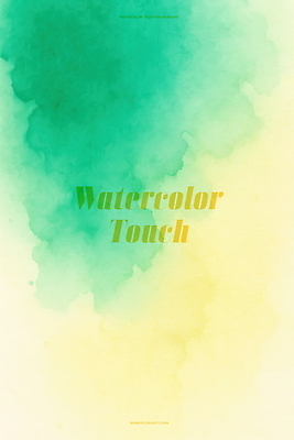 PSD 백그라운드 일러스트 붓터치 수채화 사람없음 노란색 번짐 청록색 국내일러스트 컬러 파일형식 효과