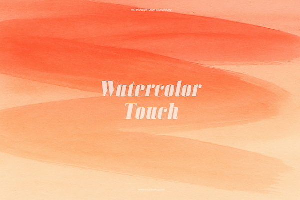 PSD 백그라운드 일러스트 붓터치 수채화 사람없음 그라데이션 코랄 국내일러스트 컬러 파일형식