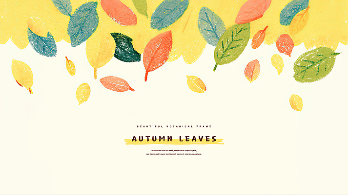 PSD 백그라운드 낙엽 일러스트 자연 나뭇잎 사람없음 가을 떨어짐 카피스페이스 국내일러스트 계절 컨셉 잎 공백 생태계 파일형식