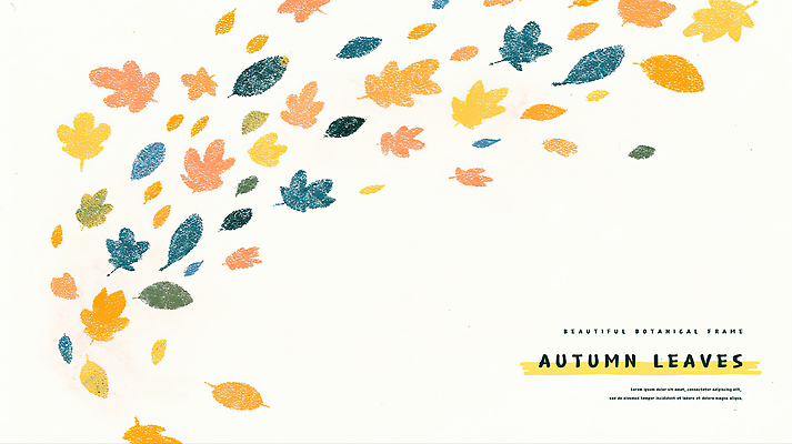 PSD 백그라운드 낙엽 일러스트 자연 사람없음 가을 흩날리기 국내일러스트 계절 잎 모션 생태계 파일형식