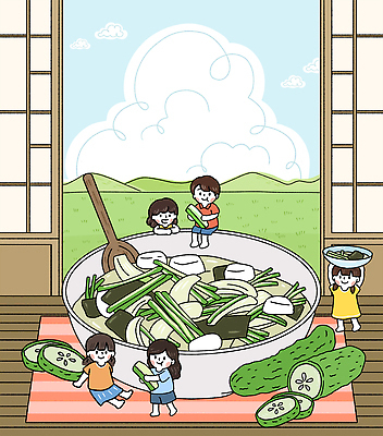 PSD 백그라운드 채소 일러스트 가족 모션 자연 요리 웃음 일상 농장 방 샐러드 준비 손질 건강식 싱그러움 국내일러스트 음식 농업 관계 표정 라이프 생태계 파일형식