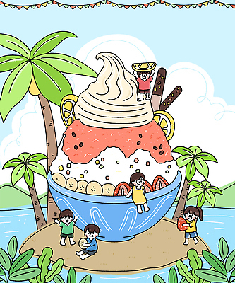 PSD 행복 과일 일러스트 가족 자연 놀이 아이스크림 선물 요리 해변 여름 파티 축제 도전 그림 소프트아이스크림 액티비티 국내일러스트 계절 감정 바다 관계 디저트 이벤트 생태계 파일형식