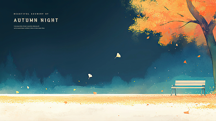 PSD 나무 식물 계절 공원 컬러 백그라운드 단풍 낙엽 잎 벤치 의자 일러스트 자연 페인팅 하늘 단풍나무 바람 나뭇잎 수채화 회화 미술 풍경 파란색 추석 고요 안개 가을 야간 저녁 일회용 명상 은행잎 힐링 조용 감성 뷰티풀 풍경화 국내일러스트 자연요소 공공시설 명절 가구 컨셉 날씨 문화예술 말하기 그림 생태계 파일형식