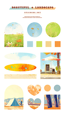 PSD 나무 디자인 꽃 어린이 예술 컬러 스티커 일러스트 자연 텐트 풍경 야외 그래픽 여름 캠핑 소프트웨어 창의력 창작 국내일러스트 식물 계절 레저 캠핑도구 사람 생태계 파일형식