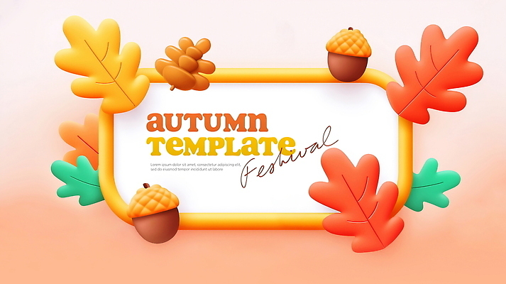 PSD 편집이미지 디자인 계절 백그라운드 자연 나뭇잎 이벤트 장식 축제 가을 분위기 오브젝트 장면 도토리 화사함 색감 이미지편집 컨셉 잎 견과류 생태계 파일형식