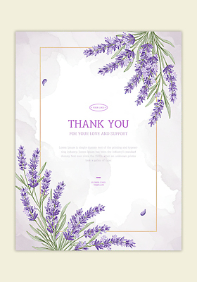 PSD 템플릿 디자인 꽃 일러스트 자연 문구용품 사랑 화려 우아함 감사 부드러움 라벤더 색감 테마 국내일러스트 이미지템플릿 카드프레임 식물 감정 컨셉 프레임 감각 허브 오브젝트 생태계 파일형식