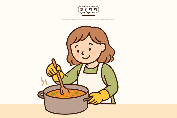 손 여자 일러스트 식재료 재료 가정 주방용품 따뜻함 건강 요리 일상 주방 식사 분위기 맛 수프 냄비 준비 향 레시피 국내일러스트 AI파일 생활용품 컨셉 사람 라이프 신체부위 솥 파일형식 벡터