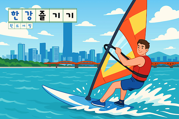 남자 스포츠 바다 일러스트 모션 물놀이 레저 바람 풍경 여러명 물 여름 친구 강 고층빌딩 윈드서핑 수상스포츠 도시 즐거움 한강 가교 국내일러스트 AI파일 자연요소 건축물 계절 감정 다수 관계 놀이 날씨 서울 사람 빌딩 랜드마크 파일형식 벡터