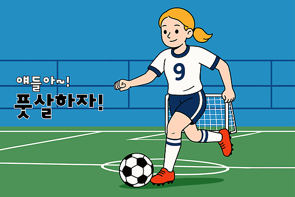 스포츠 유니폼 일러스트 공 모션 청소년 협력 기술 소녀 경기 여름 친구 운동 축구 경쟁 경기장 운동장 체육 즐거움 국내일러스트 AI파일 옷 계절 여자 감정 어린이 컨셉 스포츠시설 관계 건강 사람 구기 공간 파일형식 벡터