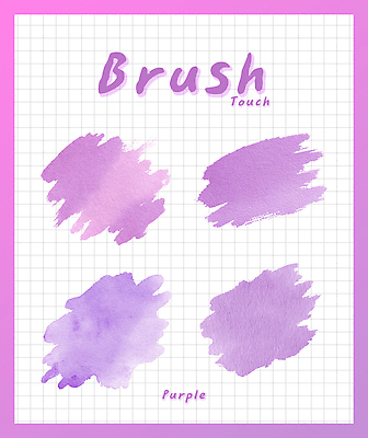 PSD 편집이미지 디자인 예술 컬러 백그라운드 패턴 수채화 미술 보라색 터치 붓 색칠 그리기 질감 스타일 이미지편집 무늬 모션 문화예술 파일형식