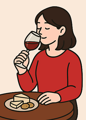 여자 행복 여유 음료 일러스트 가족 놀이 탁자 치즈 대화 친구 과자 와인 식사 맛 즐거움 향기 사교 자아 국내일러스트 AI파일 감정 가구 컨셉 관계 디저트 유제품 주류 말하기 사람 냄새 파일형식 벡터