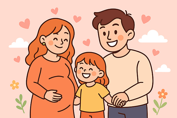 전신 부부 꽃 딸 행복 감정 어린이 꽃백그라운드 일러스트 가족 포옹 엄마 따뜻함 사랑 미소 세명 30대 귀여움 손잡기 화목 임산부 임신 아빠 편안함 그림 태교 순간 국내일러스트 AI파일 식물 커플 백그라운드 컨셉 관계 안기 모션 표정 사람 장년 감각 파일형식 벡터