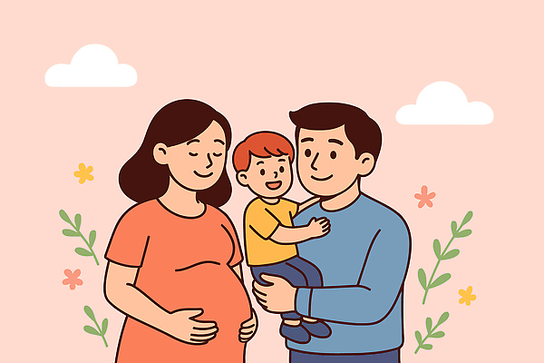 전신 구름 부부 꽃 행복 어린이 일러스트 가족 관계 포옹 엄마 따뜻함 사랑 미소 생활 세명 30대 희망 임신 기쁨 아기 신생아 출산 아빠 편안함 즐거움 소통 돌봄 순간 국내일러스트 AI파일 자연요소 식물 커플 감정 컨셉 안기 모션 표정 사람 장년 감각 파일형식 벡터