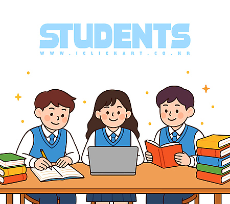 학생 교육 일러스트 협력 실험 책 친구 노트북 학습 공책 자료 교양 기록 그룹 도서관 집중 읽기 과제 창의성 국내일러스트 AI파일 컨셉 관계 모션 문구용품 전자제품 파일형식 벡터