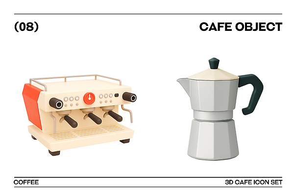 PSD 편집이미지 디자인 커피 음료 주방용품 아침 내부 초록색 기계 카페 오브젝트 모카포트 편집3D 주간 컬러 생활용품 주전자 3D 상점 파일형식