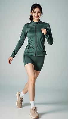 JPG 편집이미지 여자 패션 신발 모션 표정 건강 미소 일상 운동복 조깅 운동 활발 의료성형뷰티 스타일 편집실사 AI인물포토 AI콘텐츠 옷 컨셉 사람 라이프 CG 파일형식 AI포토